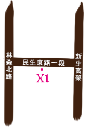 林森館派對場地地圖