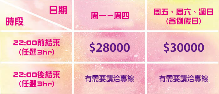 條通館派對場地價格表